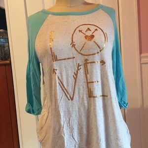 MUDD 3/4 length sleeve t-shirt